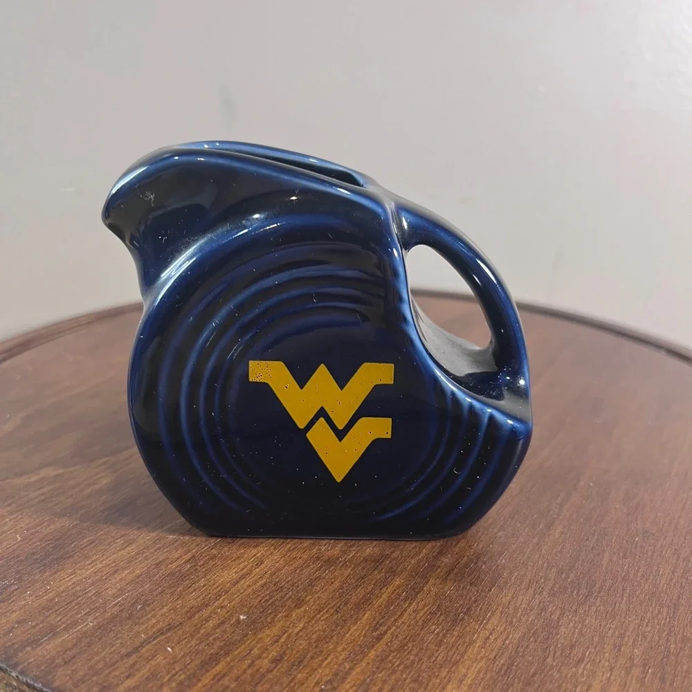 Fiesta Mini Disc Pitcher West Virginia University WVU Cobalt Blue